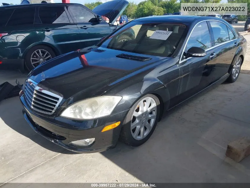 2007 Mercedes-Benz S 550 VIN: WDDNG71X27A023022 Lot: 39957222