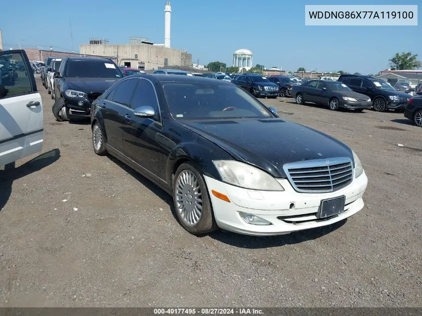 2007 Mercedes-Benz S 550 4Matic VIN: WDDNG86X77A119100 Lot: 40177495