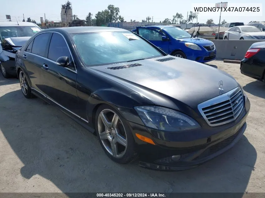 2007 Mercedes-Benz S 550 VIN: WDDNG71X47A074425 Lot: 40345202