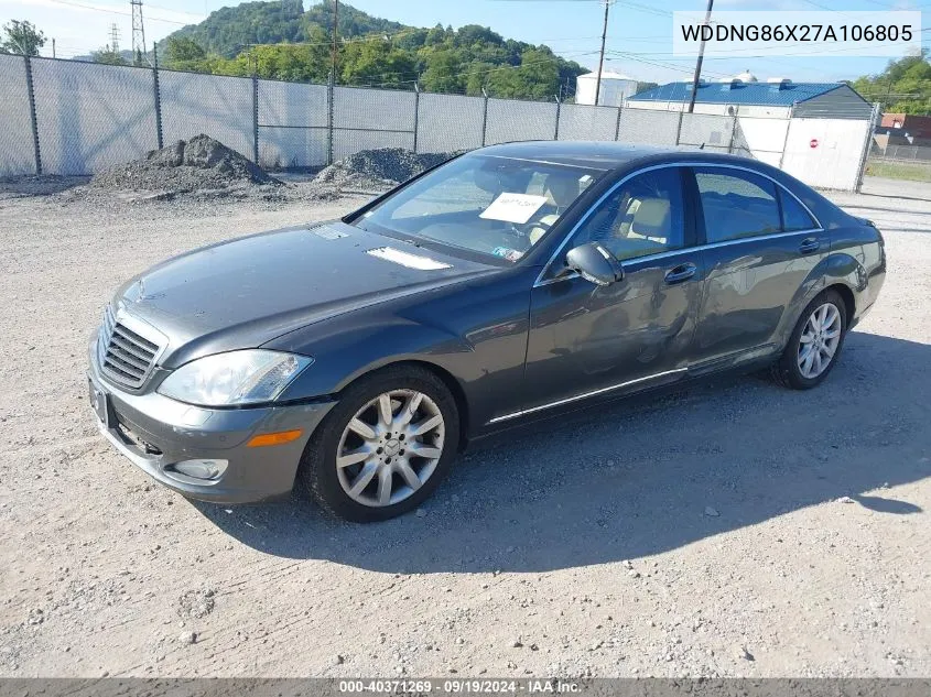 2007 Mercedes-Benz S 550 4Matic VIN: WDDNG86X27A106805 Lot: 40371269