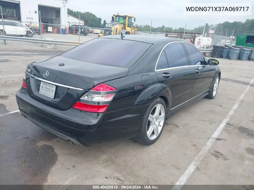 2007 Mercedes-Benz S 550 VIN: WDDNG71X37A069717 Lot: 40420518