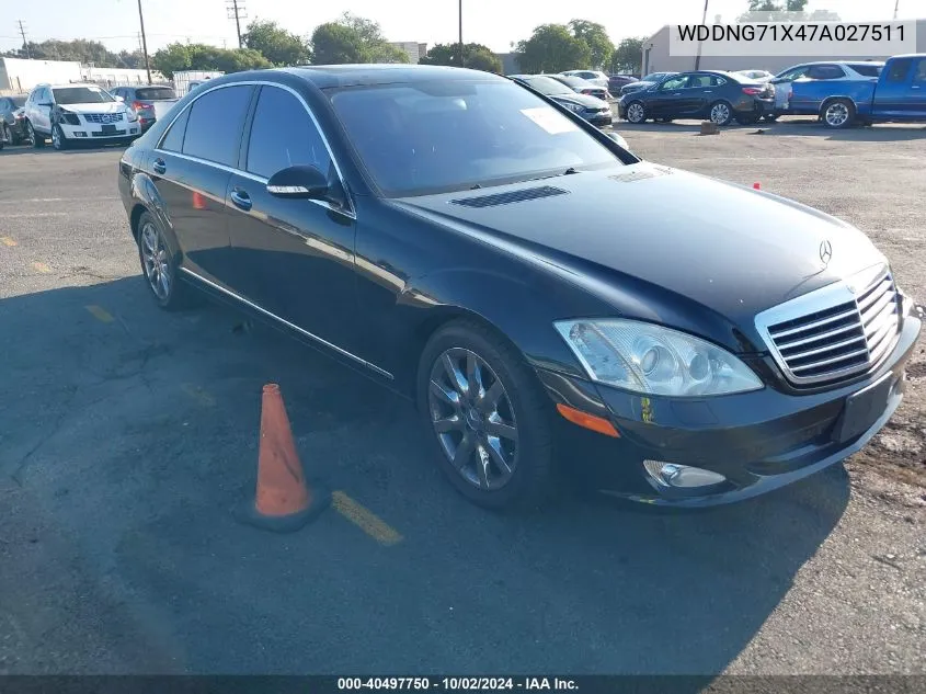 2007 Mercedes-Benz S 550 VIN: WDDNG71X47A027511 Lot: 40497750