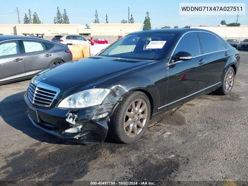 2007 Mercedes-Benz S 550 VIN: WDDNG71X47A027511 Lot: 40497750