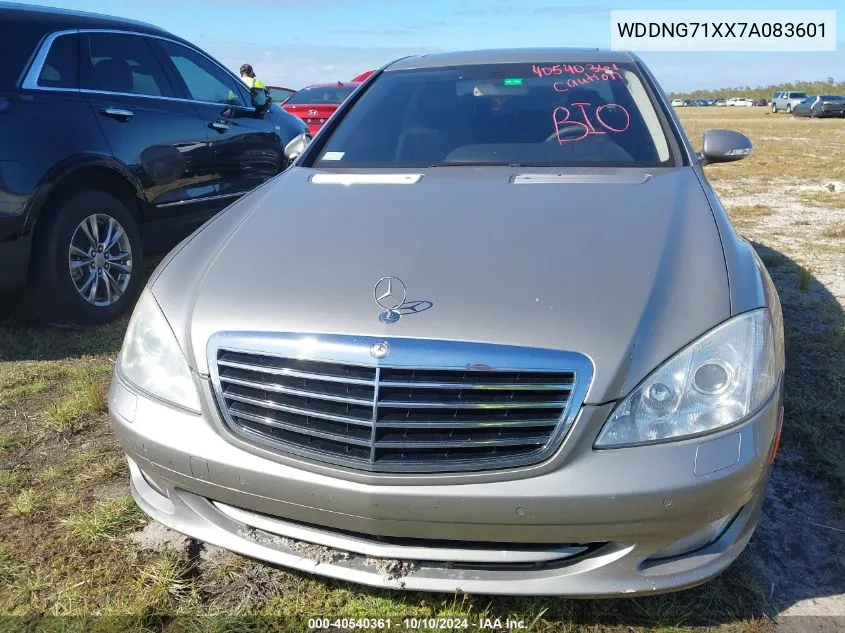 2007 Mercedes-Benz S 550 VIN: WDDNG71XX7A083601 Lot: 40540361