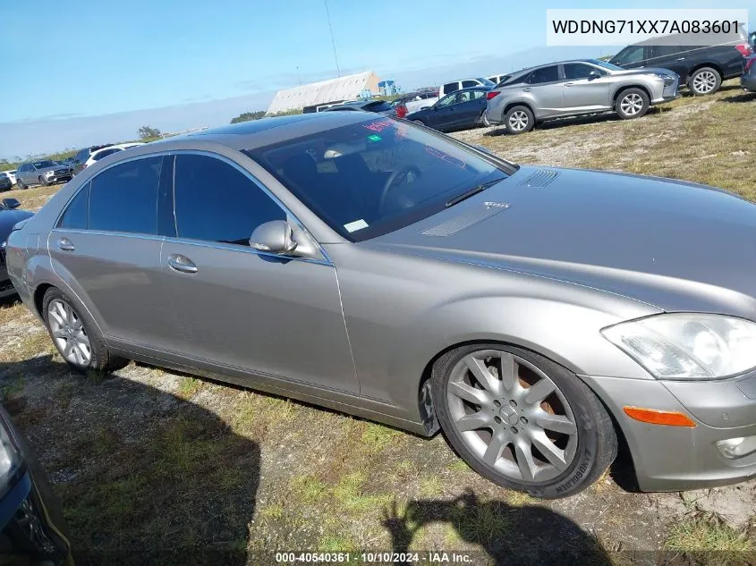 2007 Mercedes-Benz S 550 VIN: WDDNG71XX7A083601 Lot: 40540361