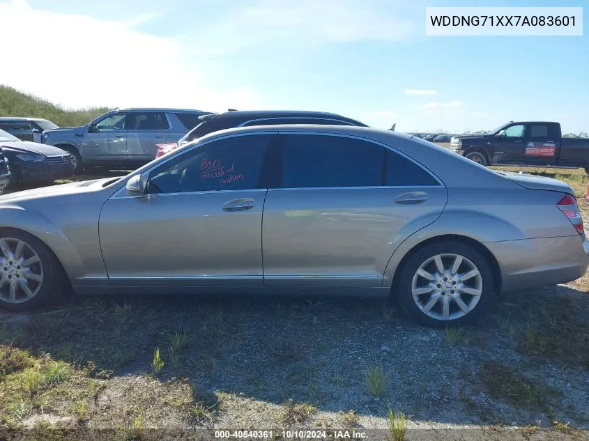 2007 Mercedes-Benz S 550 VIN: WDDNG71XX7A083601 Lot: 40540361