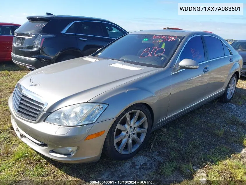 2007 Mercedes-Benz S 550 VIN: WDDNG71XX7A083601 Lot: 40540361