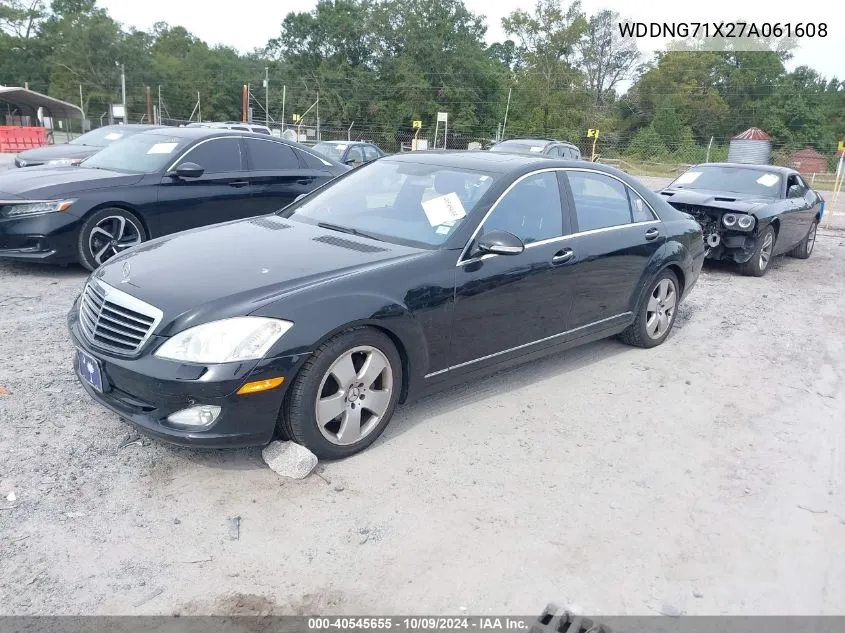 2007 Mercedes-Benz S 550 VIN: WDDNG71X27A061608 Lot: 40545655