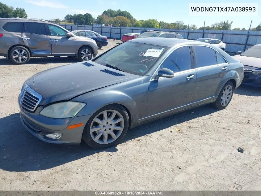 2007 Mercedes-Benz S 550 VIN: WDDNG71X47A038993 Lot: 40609328