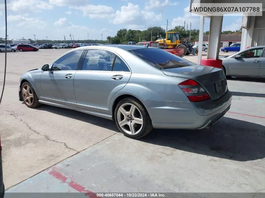 2007 Mercedes-Benz S 550 4Matic VIN: WDDNG86X07A107788 Lot: 40657044