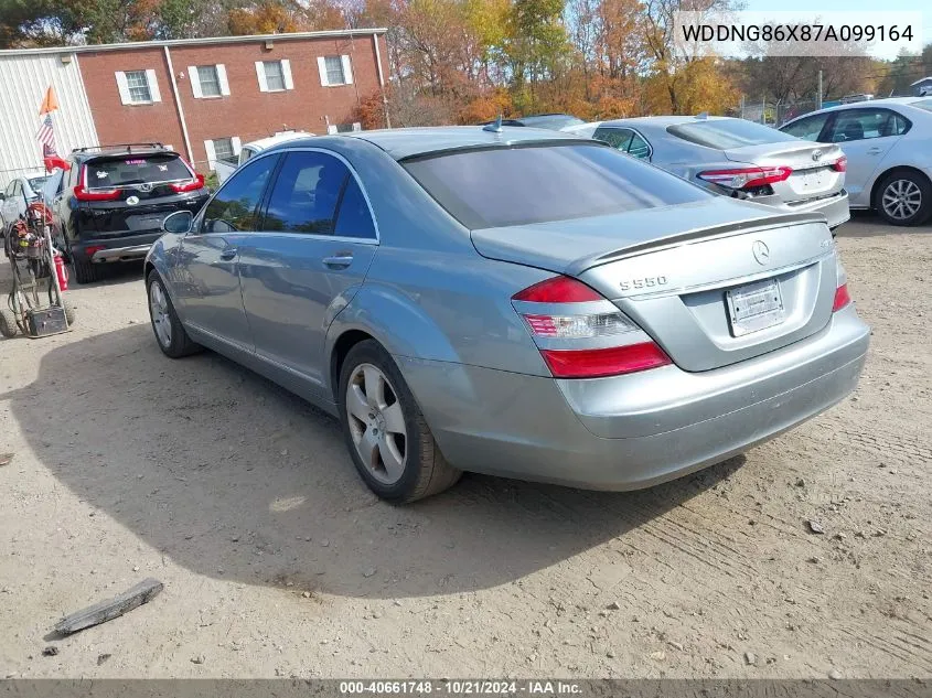 2007 Mercedes-Benz S 550 4Matic VIN: WDDNG86X87A099164 Lot: 40661748