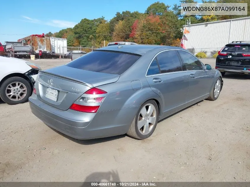 2007 Mercedes-Benz S 550 4Matic VIN: WDDNG86X87A099164 Lot: 40661748