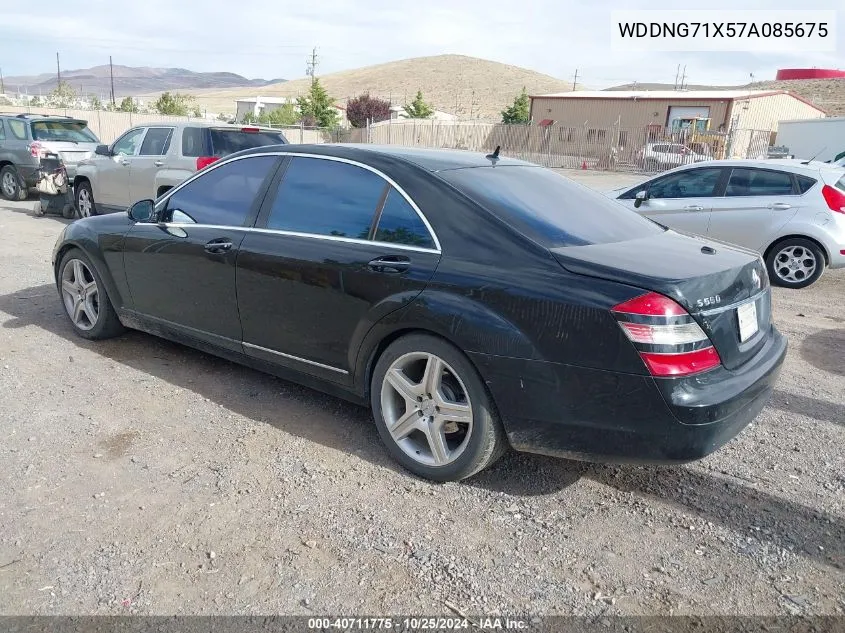 2007 Mercedes-Benz S 550 VIN: WDDNG71X57A085675 Lot: 40711775