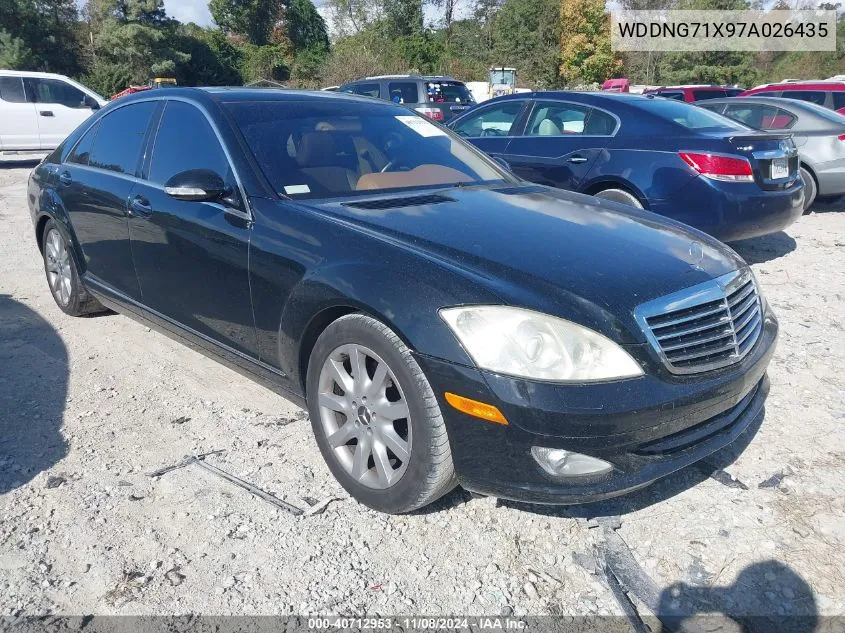 2007 Mercedes-Benz S 550 VIN: WDDNG71X97A026435 Lot: 40712953