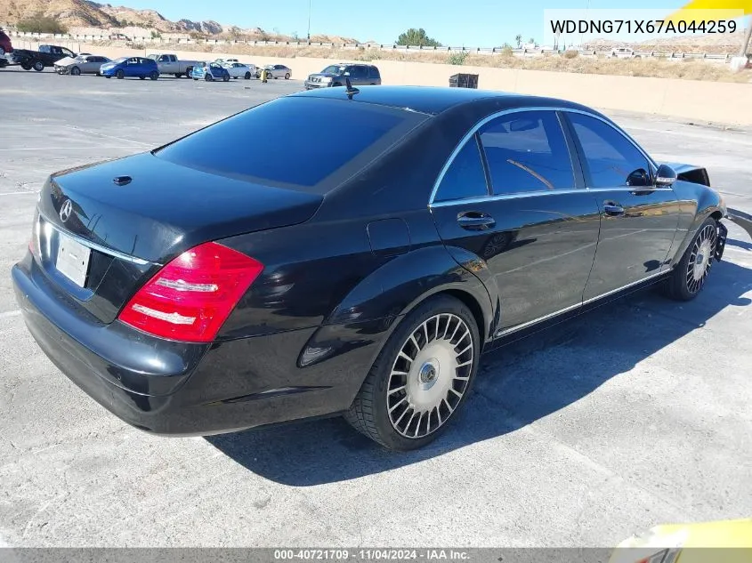 2007 Mercedes-Benz S 550 VIN: WDDNG71X67A044259 Lot: 40721709