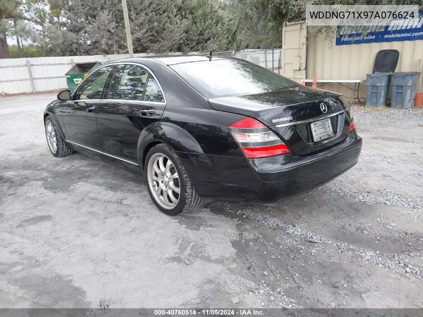 2007 Mercedes-Benz S 550 VIN: WDDNG71X97A076624 Lot: 40760514