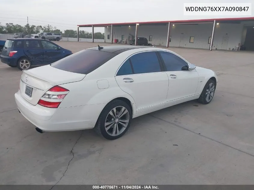 2007 Mercedes-Benz S 600 VIN: WDDNG76XX7A090847 Lot: 40775671