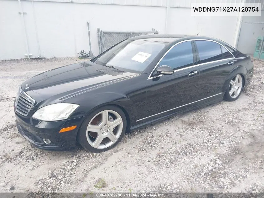 2007 Mercedes-Benz S 550 VIN: WDDNG71X27A120754 Lot: 40782796