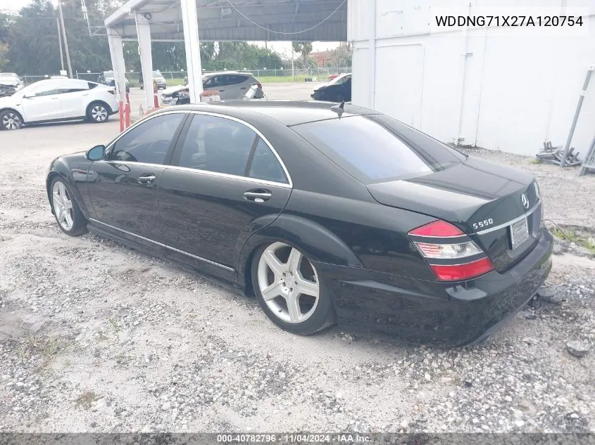 2007 Mercedes-Benz S 550 VIN: WDDNG71X27A120754 Lot: 40782796