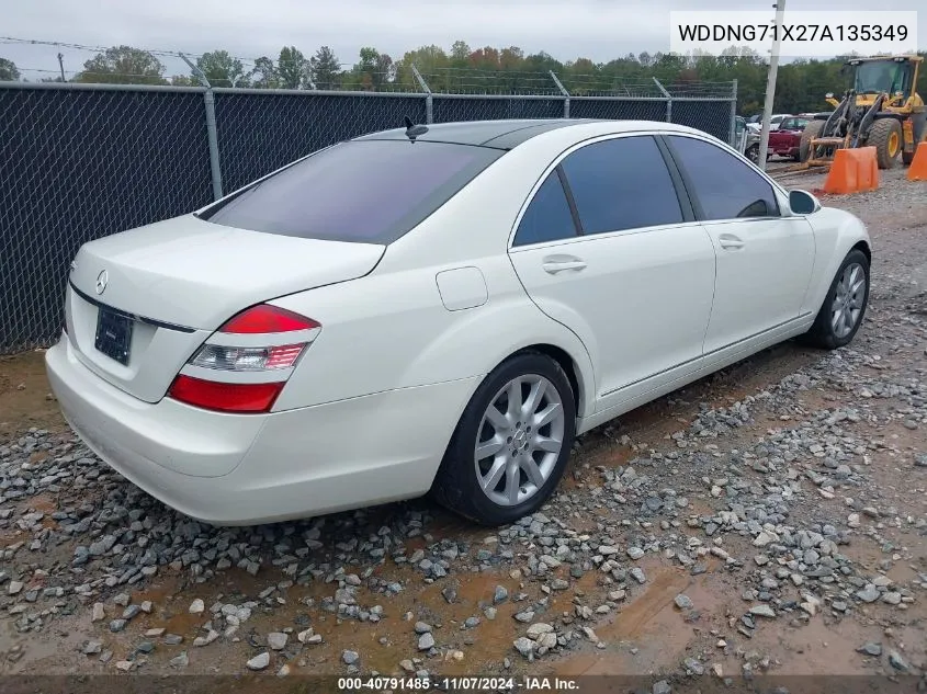 2007 Mercedes-Benz S 550 VIN: WDDNG71X27A135349 Lot: 40791485