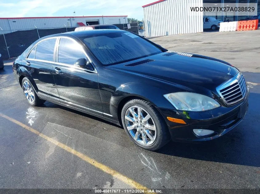 2007 Mercedes-Benz S 550 VIN: WDDNG71X27A038829 Lot: 40817677