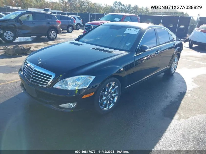 2007 Mercedes-Benz S 550 VIN: WDDNG71X27A038829 Lot: 40817677