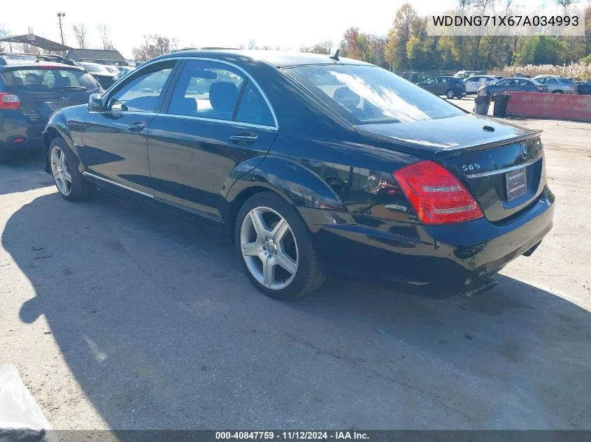 2007 Mercedes-Benz S 550 VIN: WDDNG71X67A034993 Lot: 40847759