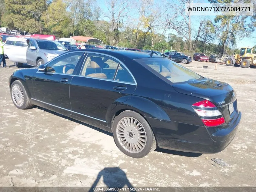 2007 Mercedes-Benz S 550 VIN: WDDNG71X77A084771 Lot: 40860900