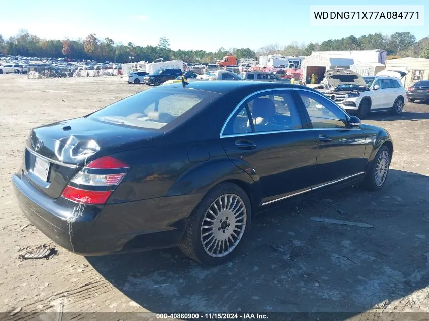 2007 Mercedes-Benz S 550 VIN: WDDNG71X77A084771 Lot: 40860900