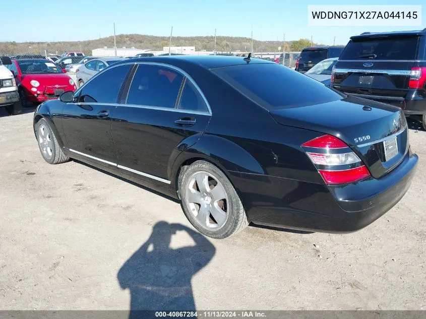 2007 Mercedes-Benz S 550 VIN: WDDNG71X27A044145 Lot: 40867284