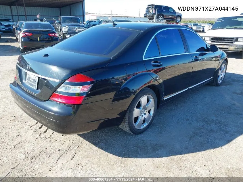 2007 Mercedes-Benz S 550 VIN: WDDNG71X27A044145 Lot: 40867284