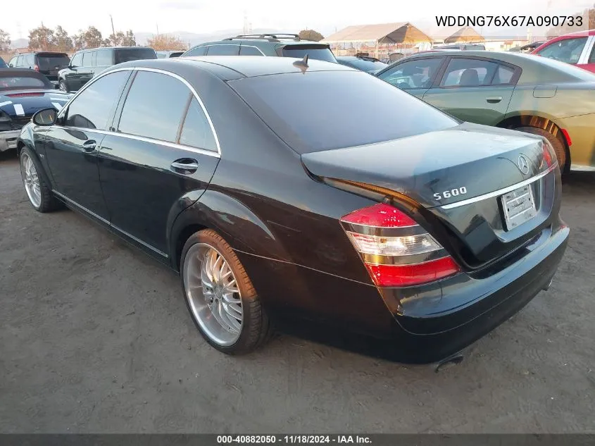 2007 Mercedes-Benz S 600 VIN: WDDNG76X67A090733 Lot: 40882050