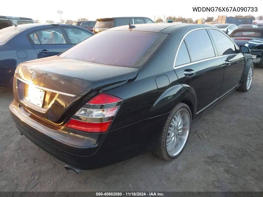 2007 Mercedes-Benz S 600 VIN: WDDNG76X67A090733 Lot: 40882050