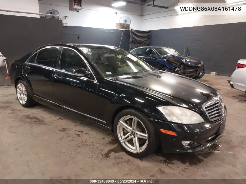 2008 Mercedes-Benz S 550 4Matic VIN: WDDNG86X08A161478 Lot: 39489049