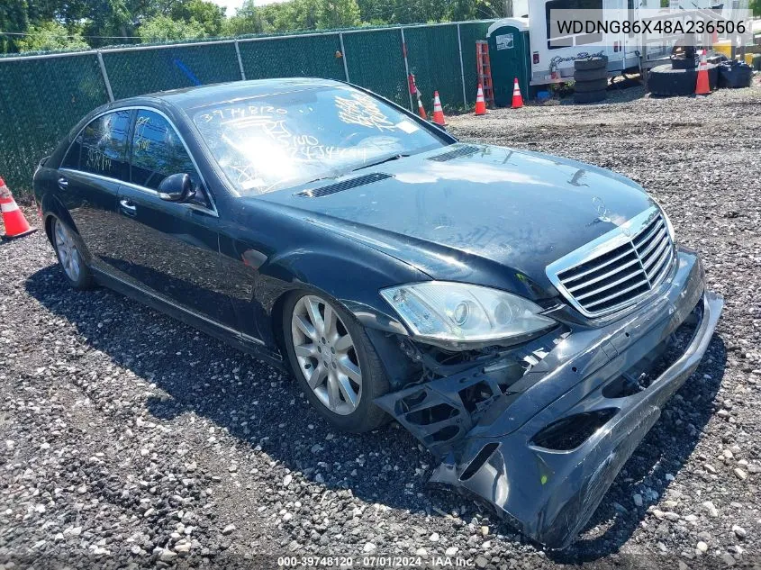 2008 Mercedes-Benz S 550 4Matic VIN: WDDNG86X48A236506 Lot: 39748120