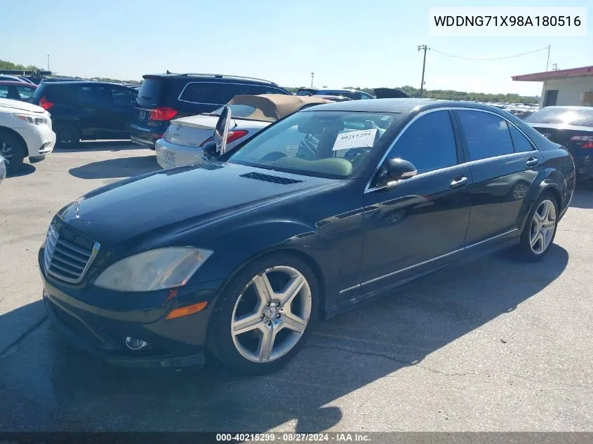 2008 Mercedes-Benz S 550 VIN: WDDNG71X98A180516 Lot: 40215299