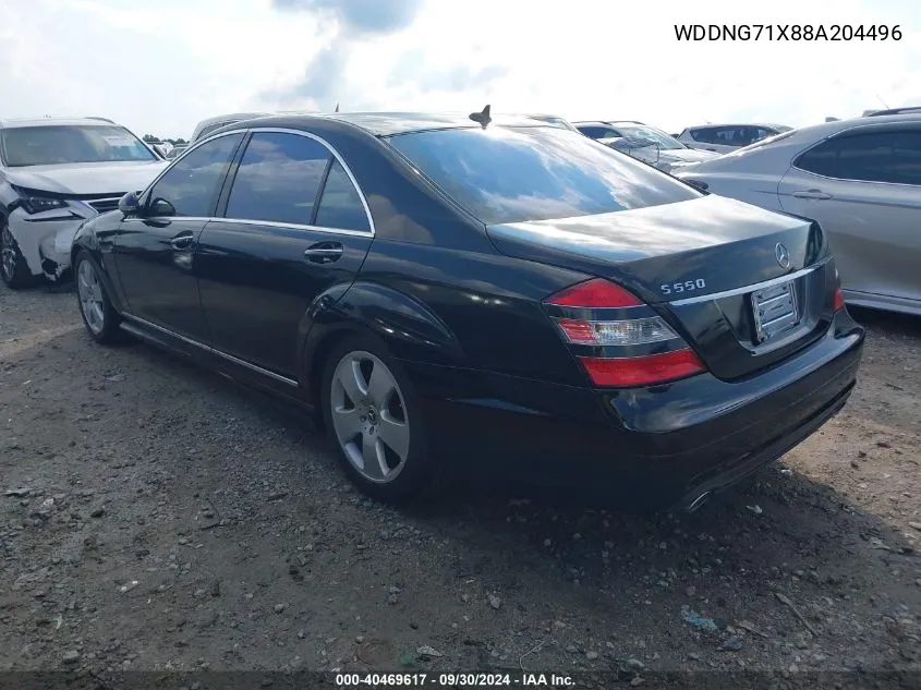 2008 Mercedes-Benz S 550 VIN: WDDNG71X88A204496 Lot: 40469617