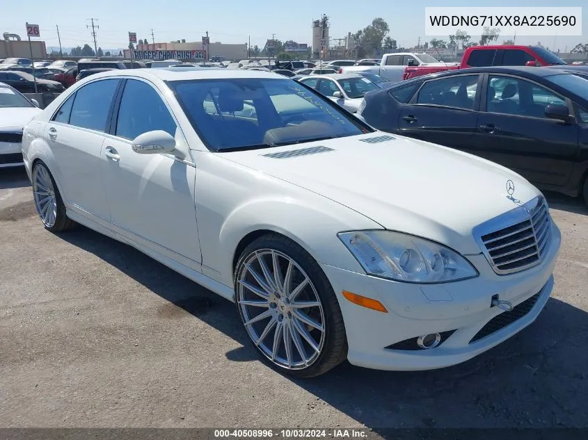 2008 Mercedes-Benz S 550 VIN: WDDNG71XX8A225690 Lot: 40508996