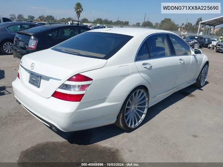 2008 Mercedes-Benz S 550 VIN: WDDNG71XX8A225690 Lot: 40508996