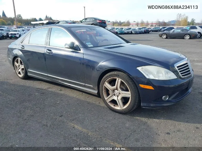 2008 Mercedes-Benz S 550 4Matic VIN: WDDNG86X88A234113 Lot: 40826261