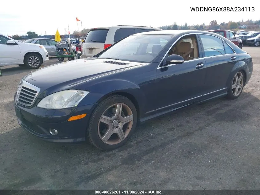 2008 Mercedes-Benz S 550 4Matic VIN: WDDNG86X88A234113 Lot: 40826261