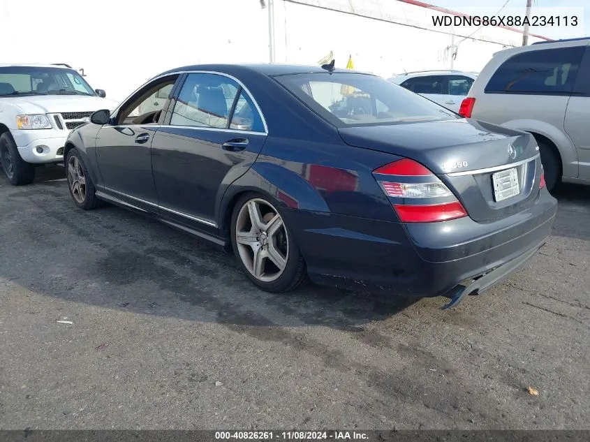 2008 Mercedes-Benz S 550 4Matic VIN: WDDNG86X88A234113 Lot: 40826261