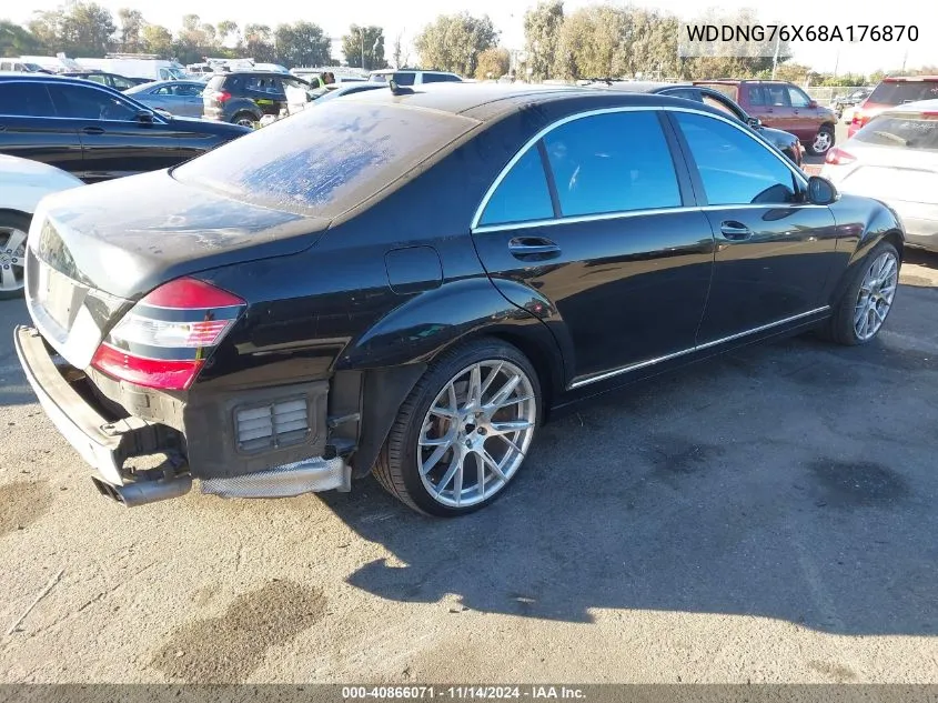 2008 Mercedes-Benz S 600 VIN: WDDNG76X68A176870 Lot: 40866071