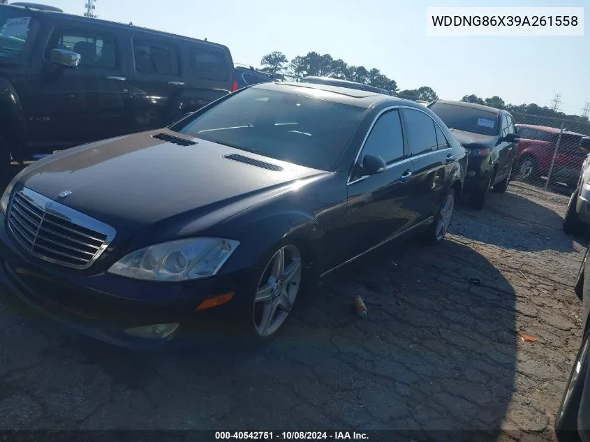 2009 Mercedes-Benz S 550 4Matic VIN: WDDNG86X39A261558 Lot: 40542751