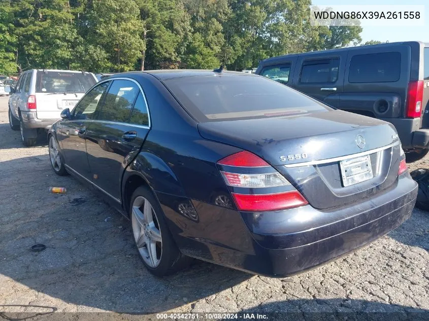 2009 Mercedes-Benz S 550 4Matic VIN: WDDNG86X39A261558 Lot: 40542751