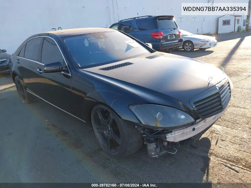 2010 Mercedes-Benz S 550 VIN: WDDNG7BB7AA335394 Lot: 39782160