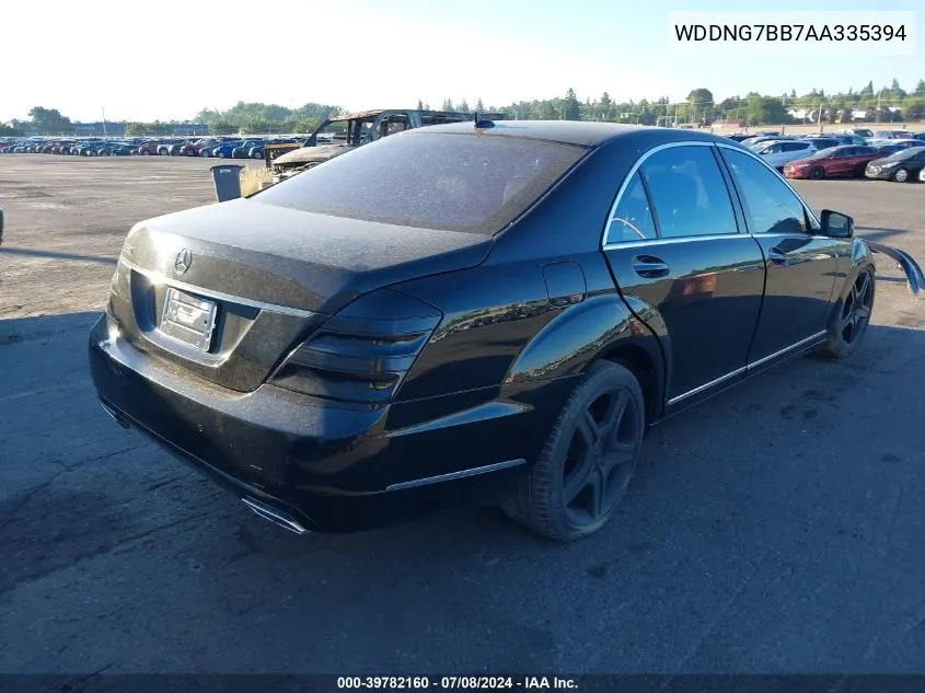 2010 Mercedes-Benz S 550 VIN: WDDNG7BB7AA335394 Lot: 39782160