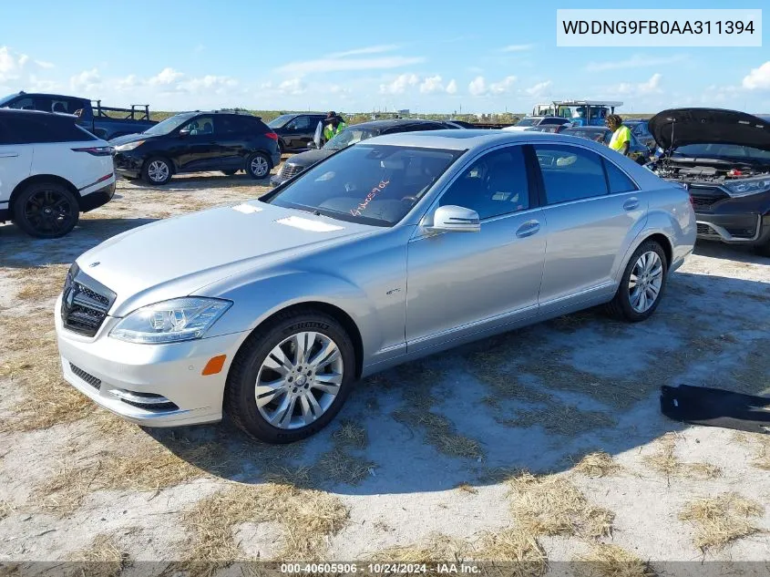 2010 Mercedes-Benz S 400 Hybrid VIN: WDDNG9FB0AA311394 Lot: 40605906