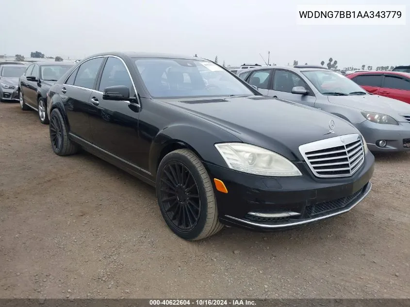 2010 Mercedes-Benz S 550 VIN: WDDNG7BB1AA343779 Lot: 40622604