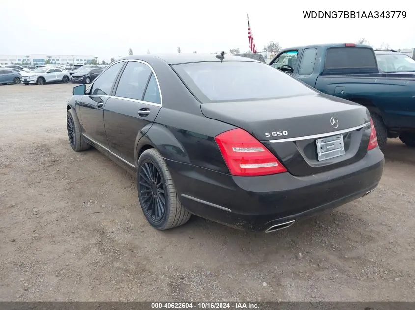 2010 Mercedes-Benz S 550 VIN: WDDNG7BB1AA343779 Lot: 40622604